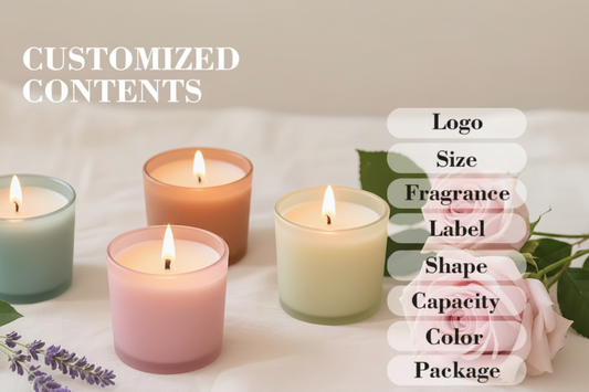 Scented candles, carved candles