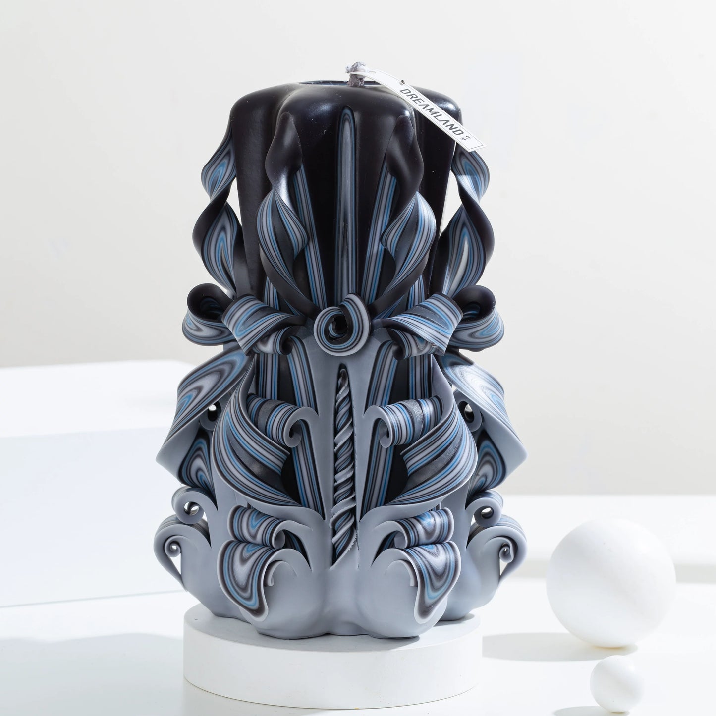 Serene Night Carved Flower Candle | Romantic Handcrafted Scented Candle Gift