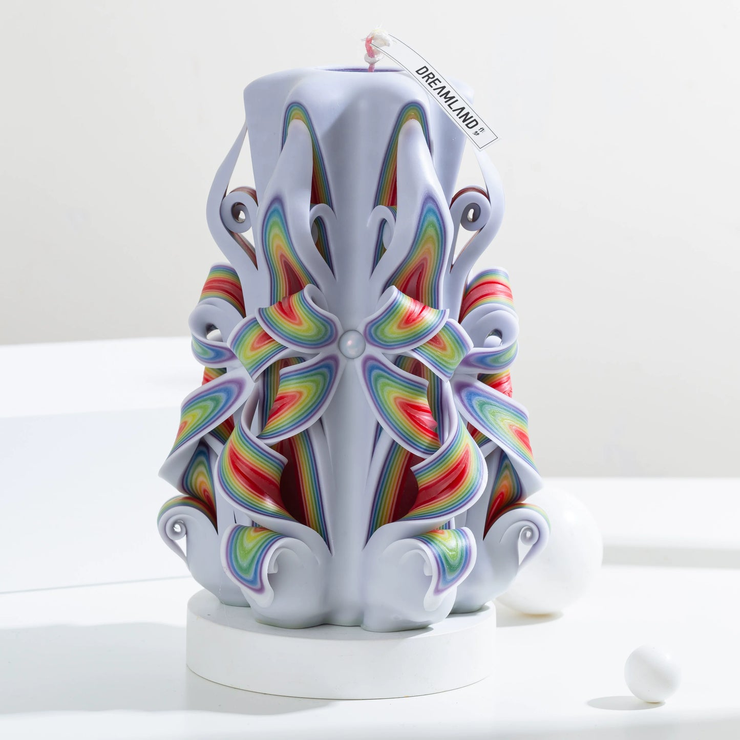 Light Encounter Carved Flower Candle | Luxury Handcrafted Scented Gift