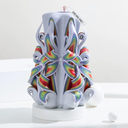 Light Encounter Carved Flower Candle | Luxury Handcrafted Scented Gift