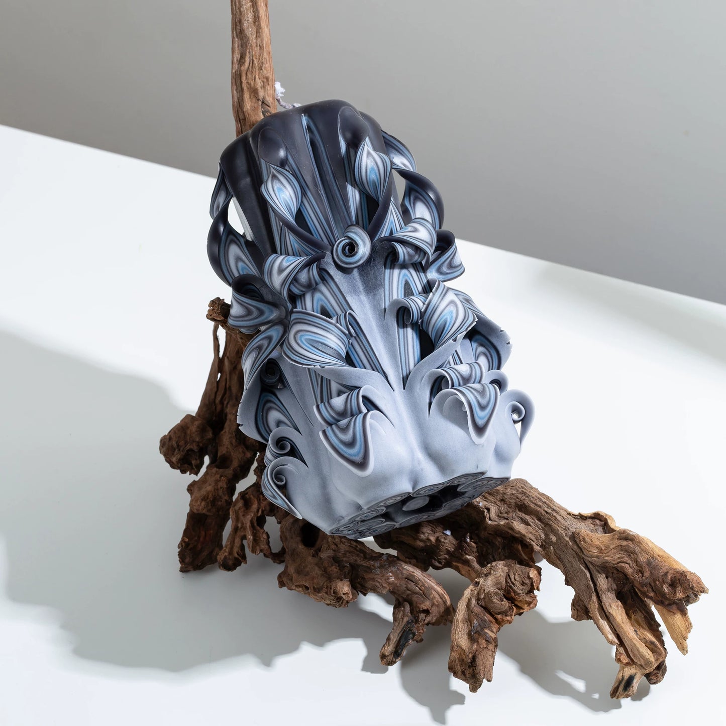 Serene Night Carved Flower Candle | Romantic Handcrafted Scented Candle Gift