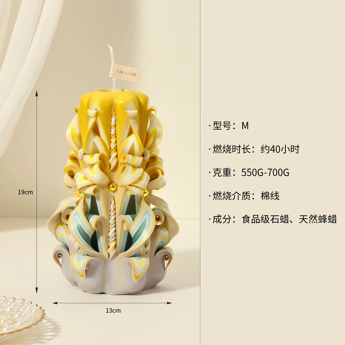 Handcrafted Carved Scented Candle – Ritual Gift, Aromatherapy & Premium Sleep Aid