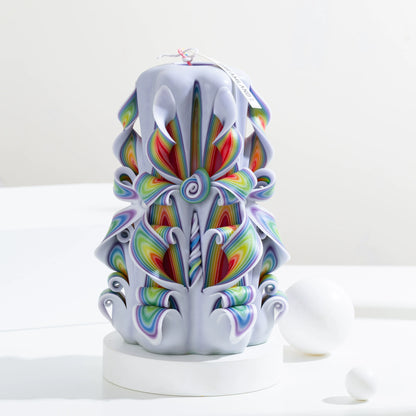 Light Encounter Carved Flower Candle | Luxury Handcrafted Scented Gift