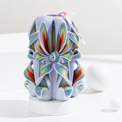 Light Encounter Carved Flower Candle | Luxury Handcrafted Scented Gift