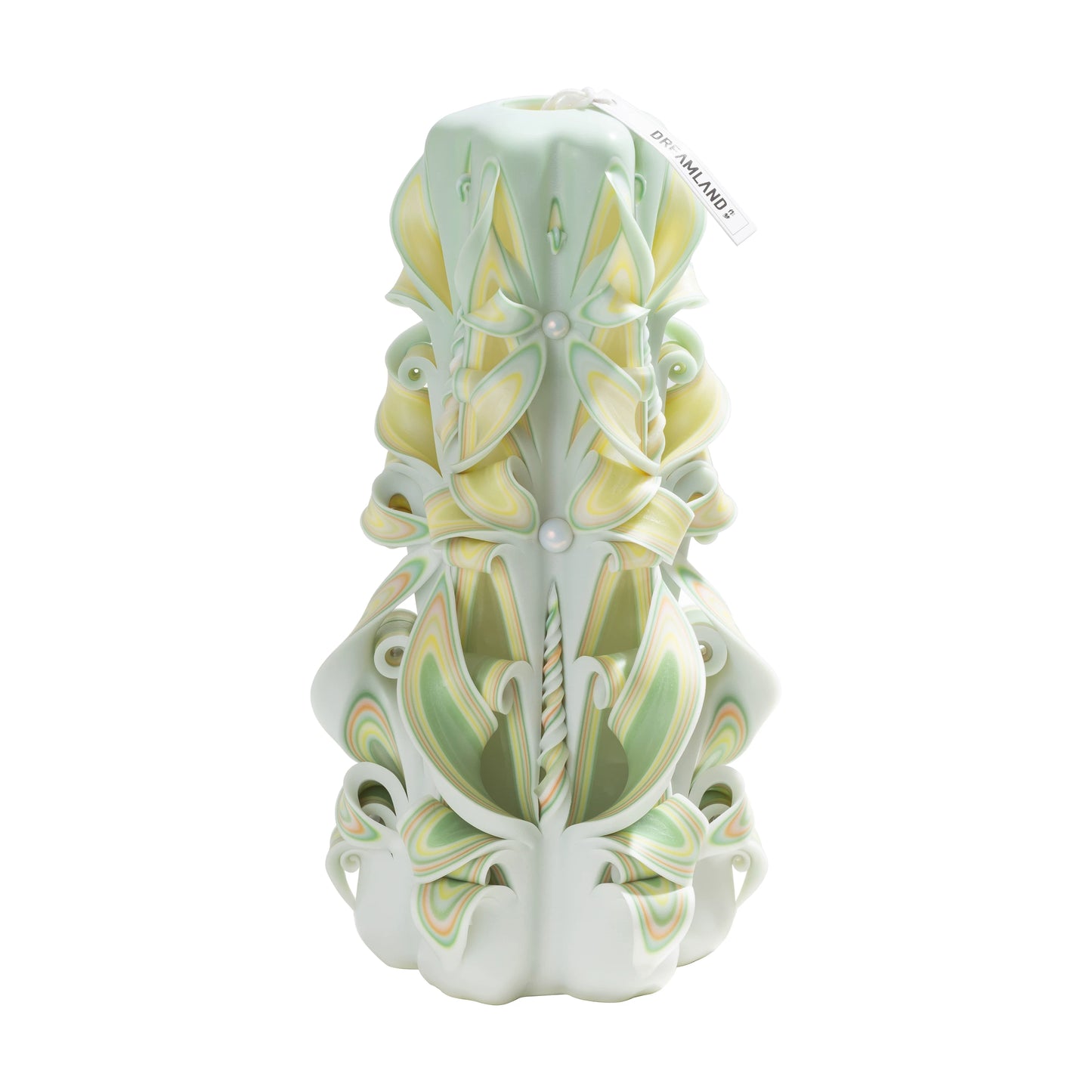 Liuli Crystal Carved Flower Candle | Handcrafted Scented Candle Gift