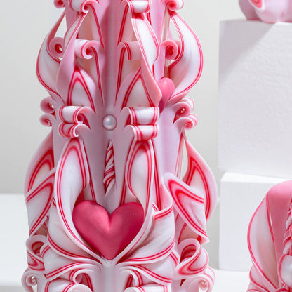 Flutter Carved Flower Candle | Handcrafted Romantic Candle Gift for Her