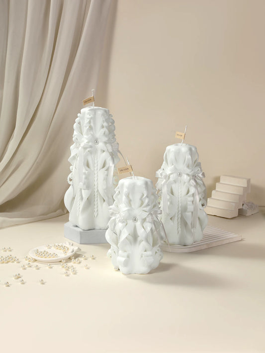 Handcrafted Carved Scented Candle – Artisan Birthday Gift, Ambient Home Décor & Aromatherapy