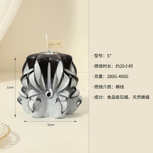 Handcrafted Carved Scented Candle – Luxury Home Décor, Souvenir & Corporate Gift