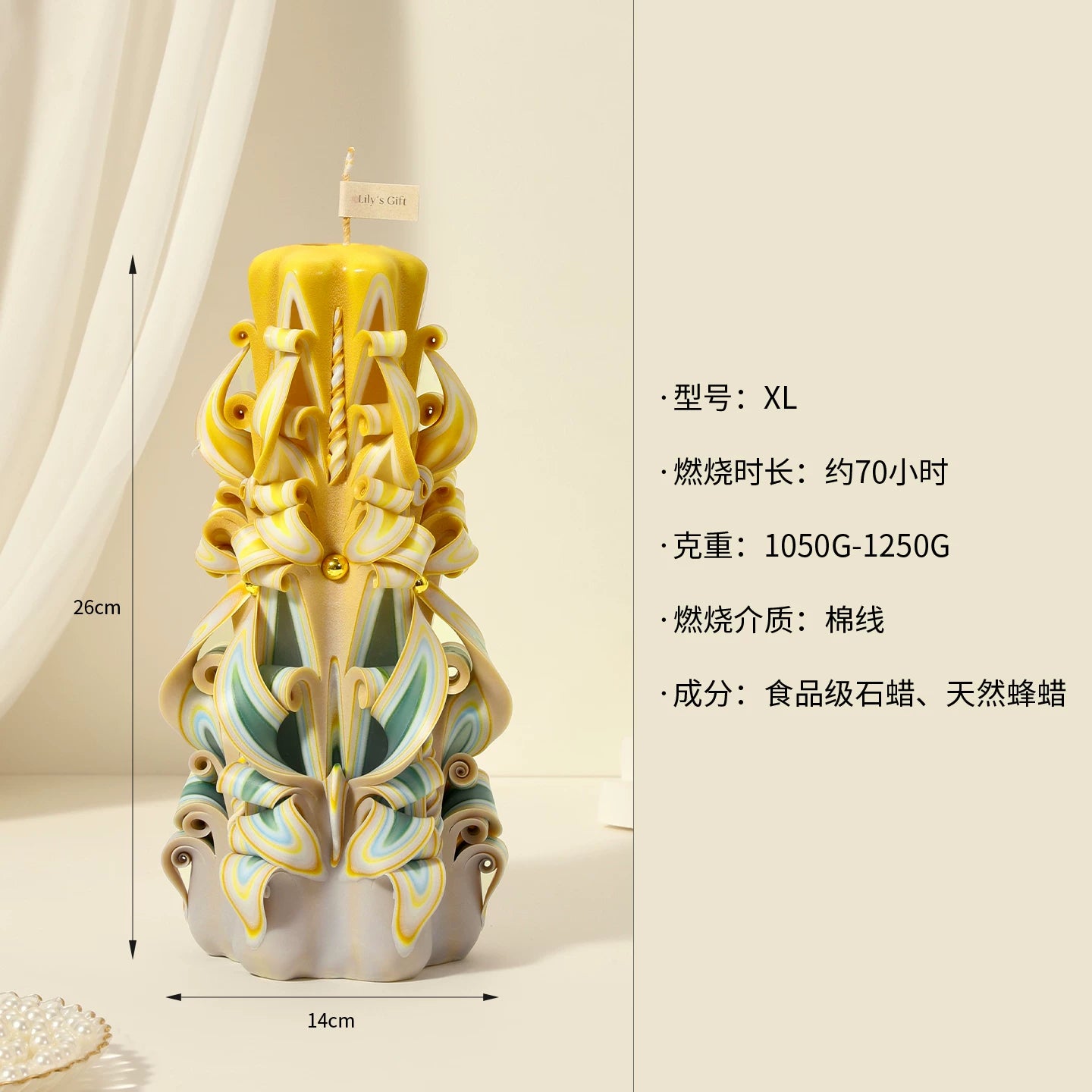 Handcrafted Carved Scented Candle – Ritual Gift, Aromatherapy & Premium Sleep Aid