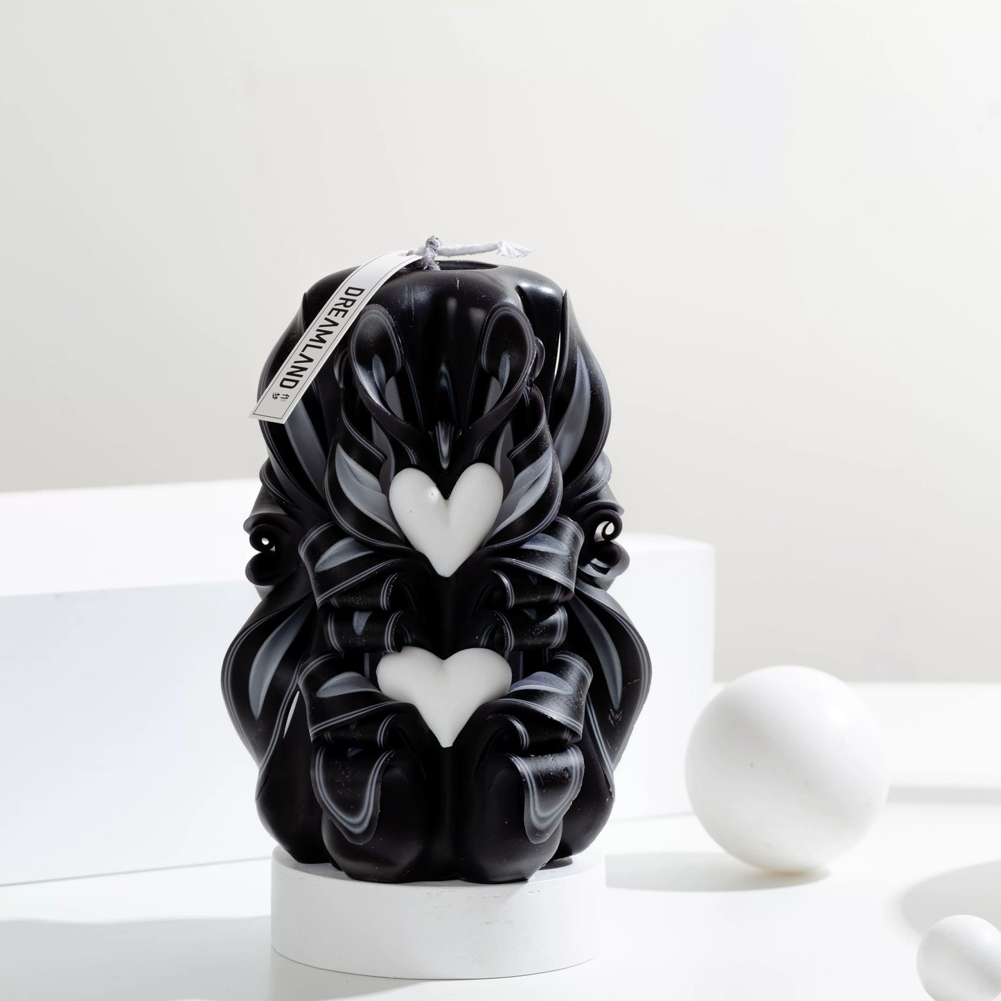 Brown Sugar Latte Carved Flower Candle | Handcrafted Warm-Toned Artisan Gift