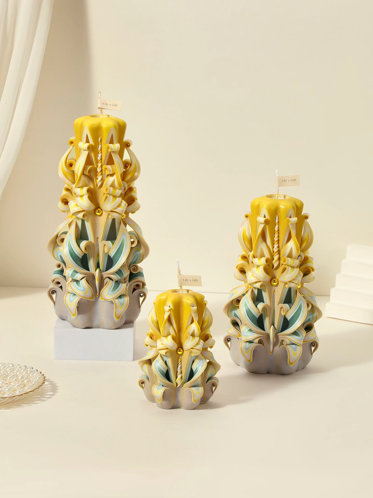 Handcrafted Carved Scented Candle – Ritual Gift, Aromatherapy & Premium Sleep Aid
