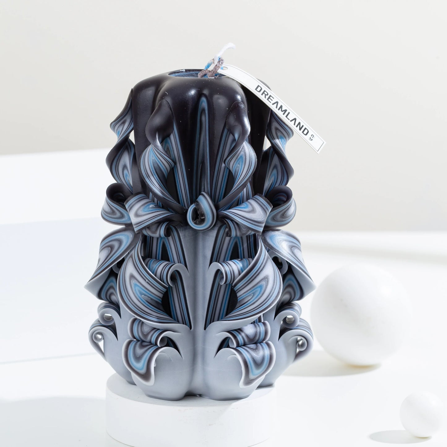Serene Night Carved Flower Candle | Romantic Handcrafted Scented Candle Gift