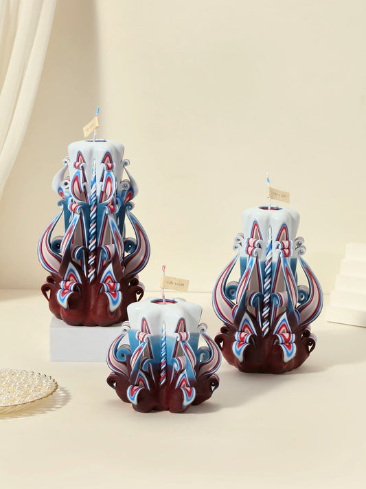 Handcrafted Carved Scented Candle – Wedding, Birthday, Sleep & Home Ambiance Gift