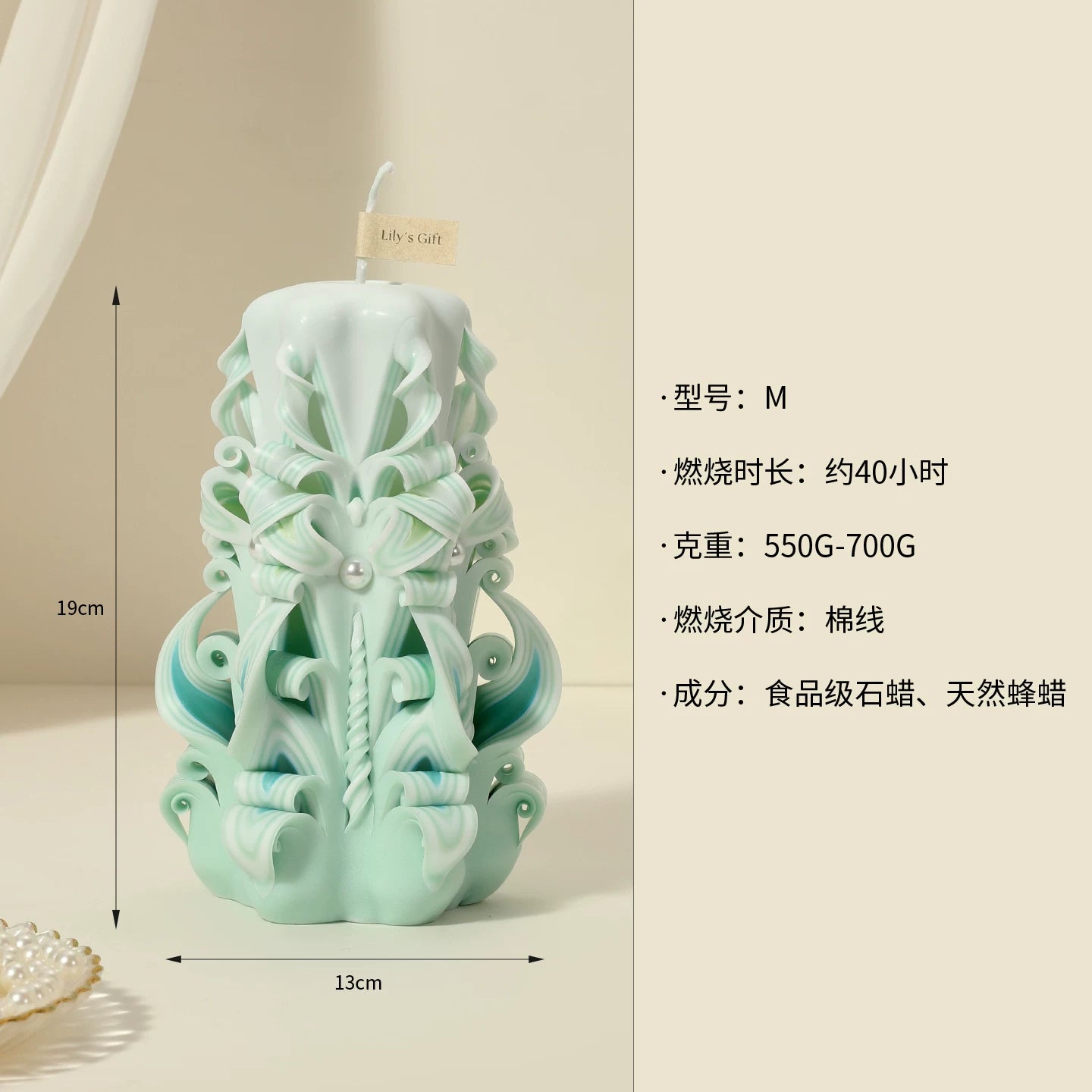 Handcrafted Carved Scented Candle – Wedding, Birthday & Home Ambiance Gift